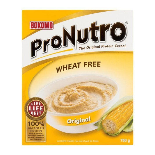 Bokomo Pronutro Wheat Free Original Cereal 500g - 12 Pack